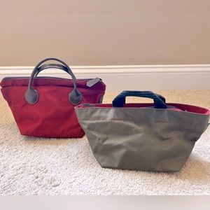 Herve Chapelier Small Totes - green/red and all red, good quality